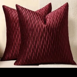 Rich In Color Burgundy Pillow Covers 24x24